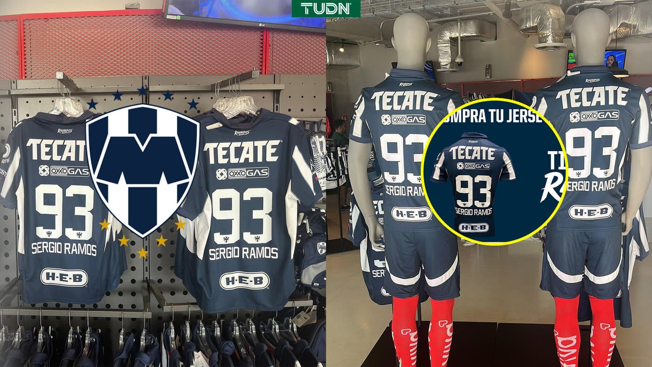 Esto cuesta la playera de Rayados con el número de Ramos
