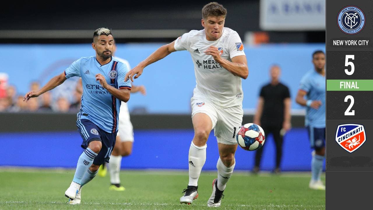 Ante la mirada de Pep, Maxi Morález orquestó goleada de NYCFC con magistral hat-trick de asistencias