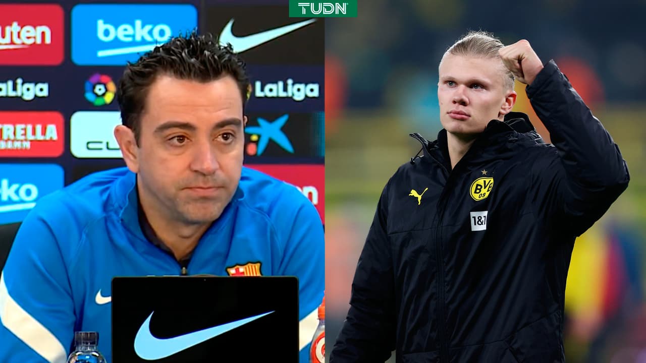 Xavi reconoce reunión con Haaland en Alemania: "No puedo dar detalles"