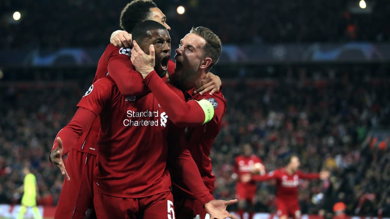 Georginio Wijnaldum entró en el segundo tiempo para anotar dos goles.