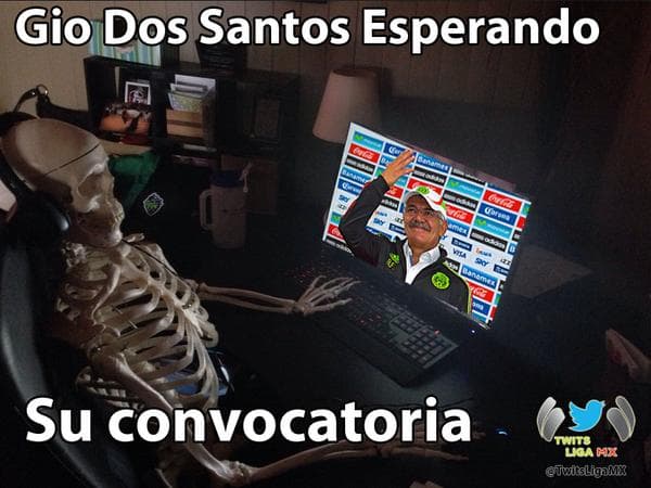 Giovani dos Santos, Jonathan dos Santos y Guillermo Ochoa no fueron considerados por el 'Tuca' Ferretti en su primer convocatoria y los memes nos se hicieron esperar.