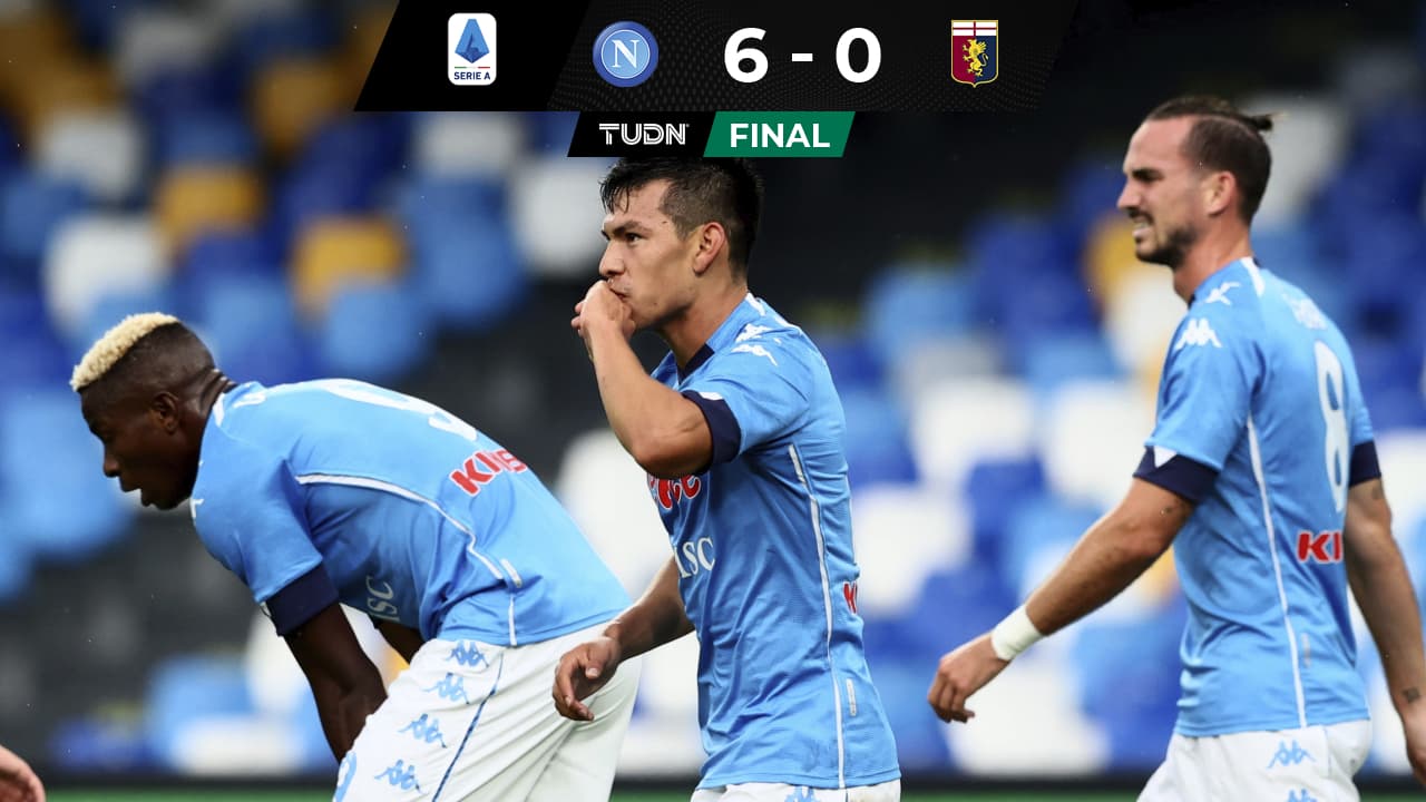 ¡Endemoniado! Doblete de 'Chucky' Lozano hace líder al Napoli