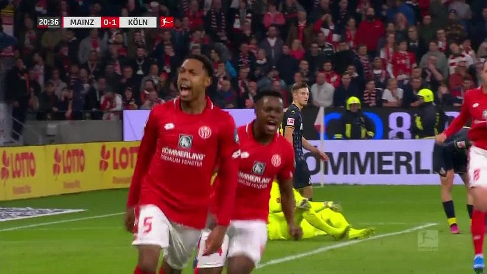 ¡GOOOL! Jean-Paul Boëtius anota para 1. FSV Mainz 05