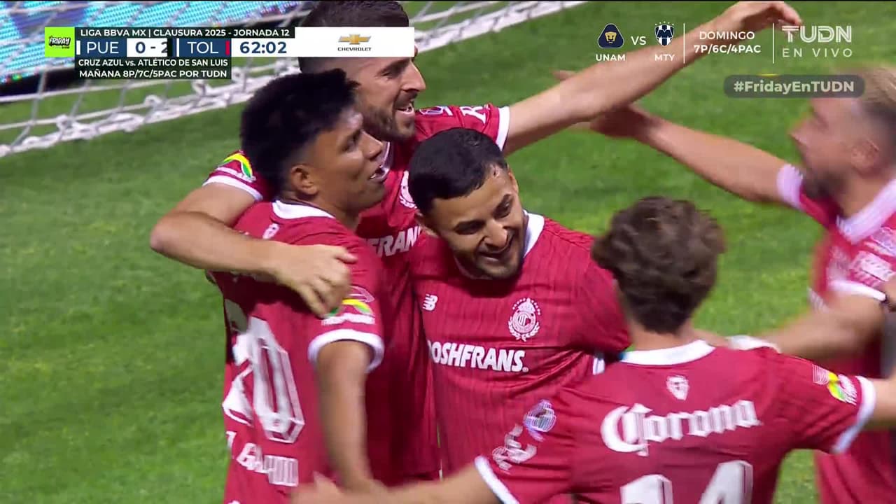 ¡Apareció Alexis Vega! Toluca ya golea