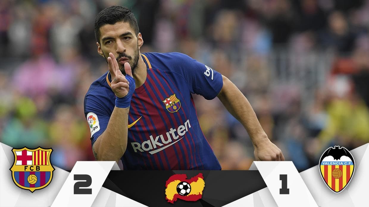 Barcelona se desquitó con el Valencia y acaricia el título de La Liga