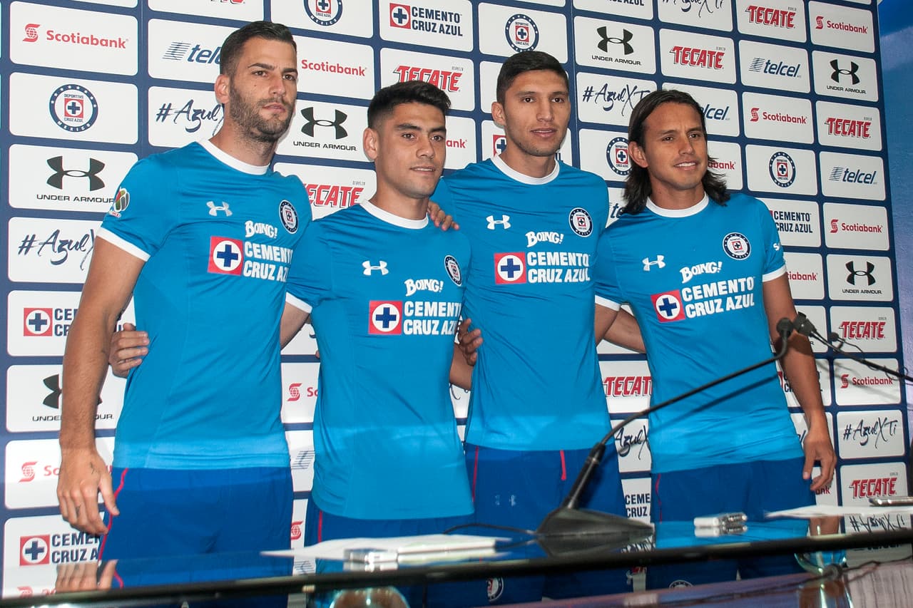 De izquierda a derecha: Edgar Méndez, Felipe Mora, Jordan Silva y Gerardo Flores, los refuerzos cementeros.