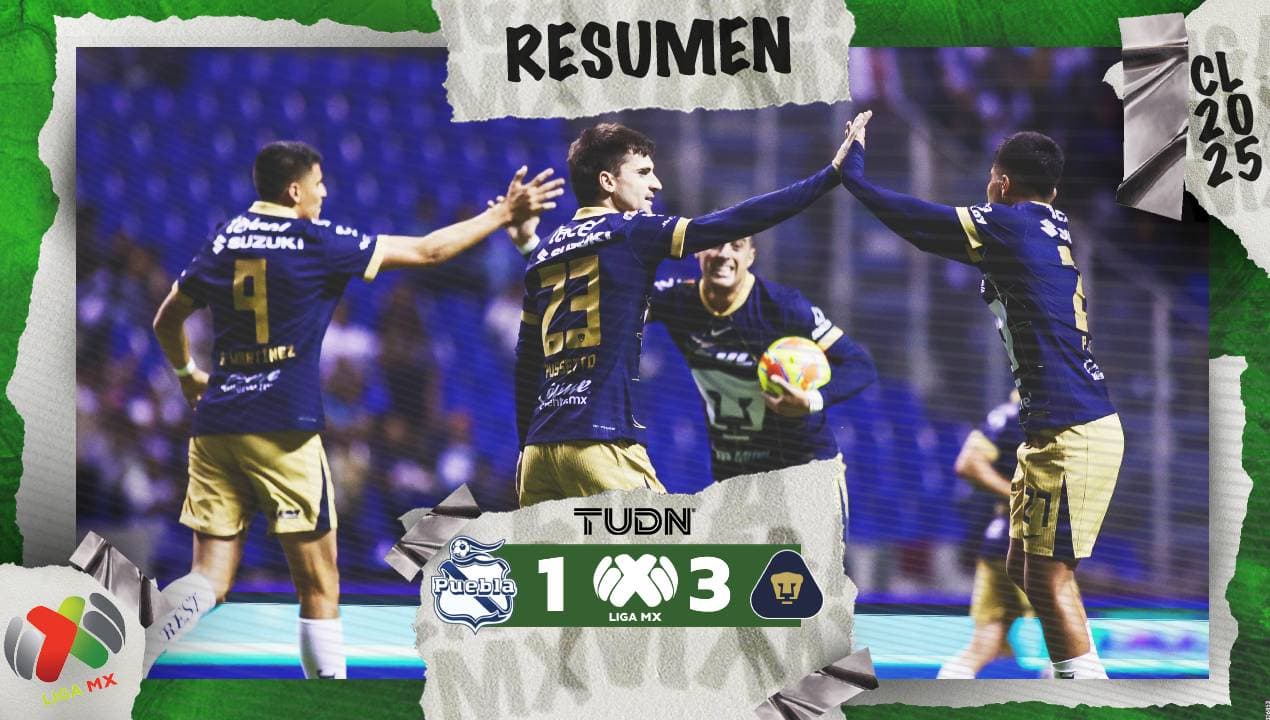 Resumen | Puebla cae ante Pumas en gran noche de Memote