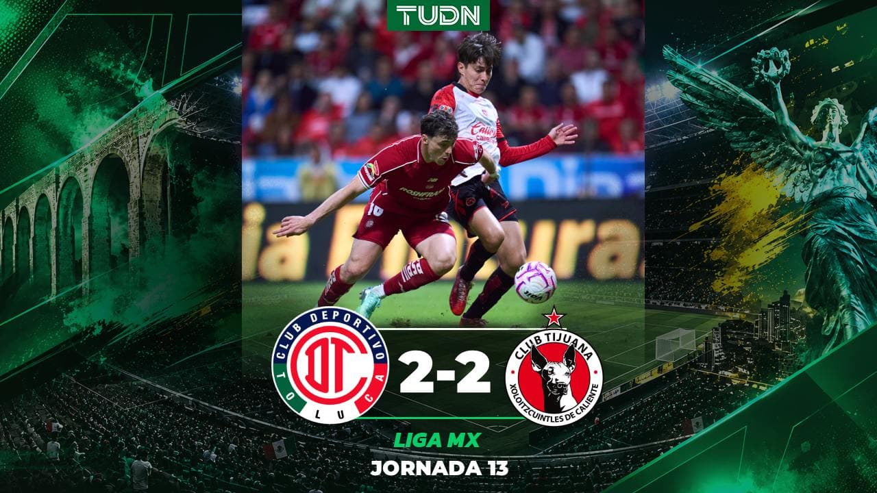 Resumen | Candente empate entre Toluca y Tijuana