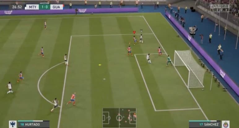 Gudiño logra despertar en el segundo tiempo y consigue sacar el empate ente los Rayados de Luis Cárdenas.