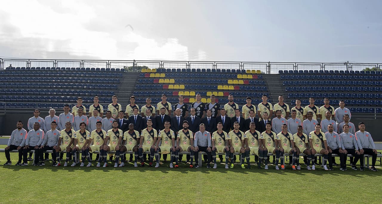 Foto oficial del América varonil y femenil Apertura 2018.