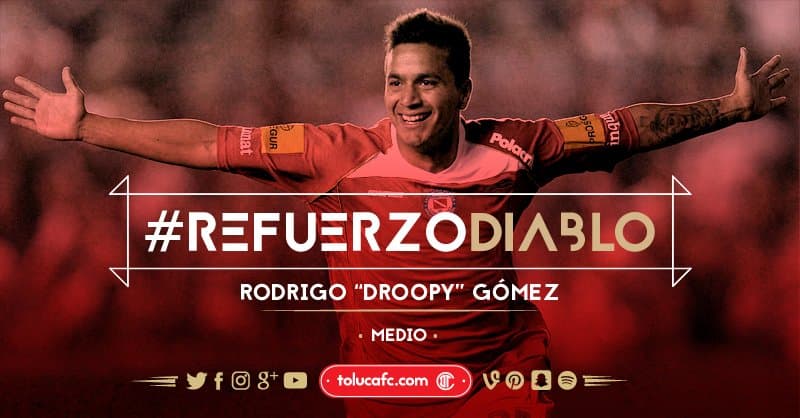 Rodrigo Gómez es nuevo refuerzo de Toluca