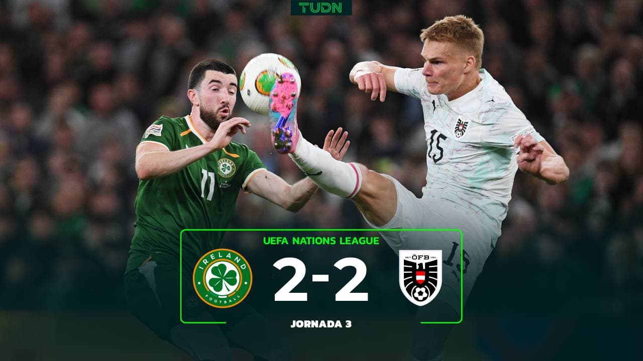 Resumen | Irlanda vs. Austria: vertiginosa reacción austriaca