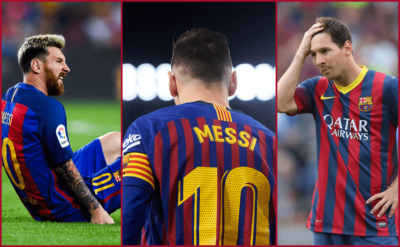 Lionel Messi ha sufrido 22 lesiones a lo largo de su paso como azulgrana. Ahora recayó de su lesión y recordamos otras veces que el argentino tristemente ha quedado fuera de actividad.