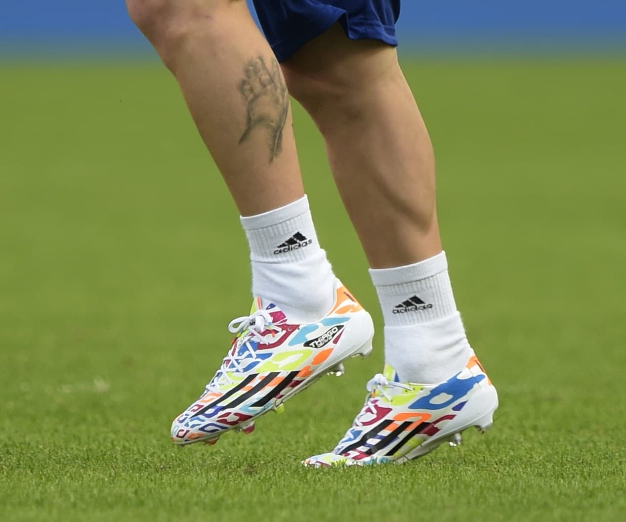 Adidas siguió mimando a Messi como su principal ícono en el fútbol por lo que desde entonces ha utilizado gran cantidad de modelos Adidas F50 especiales para él. Estos fueron los que utilizó en el Mundial de Brasil 2014.