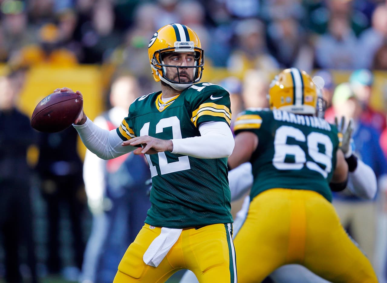 12. Aaron Rodgers, QB, Green Bay Packers.- 22.12 puntos.