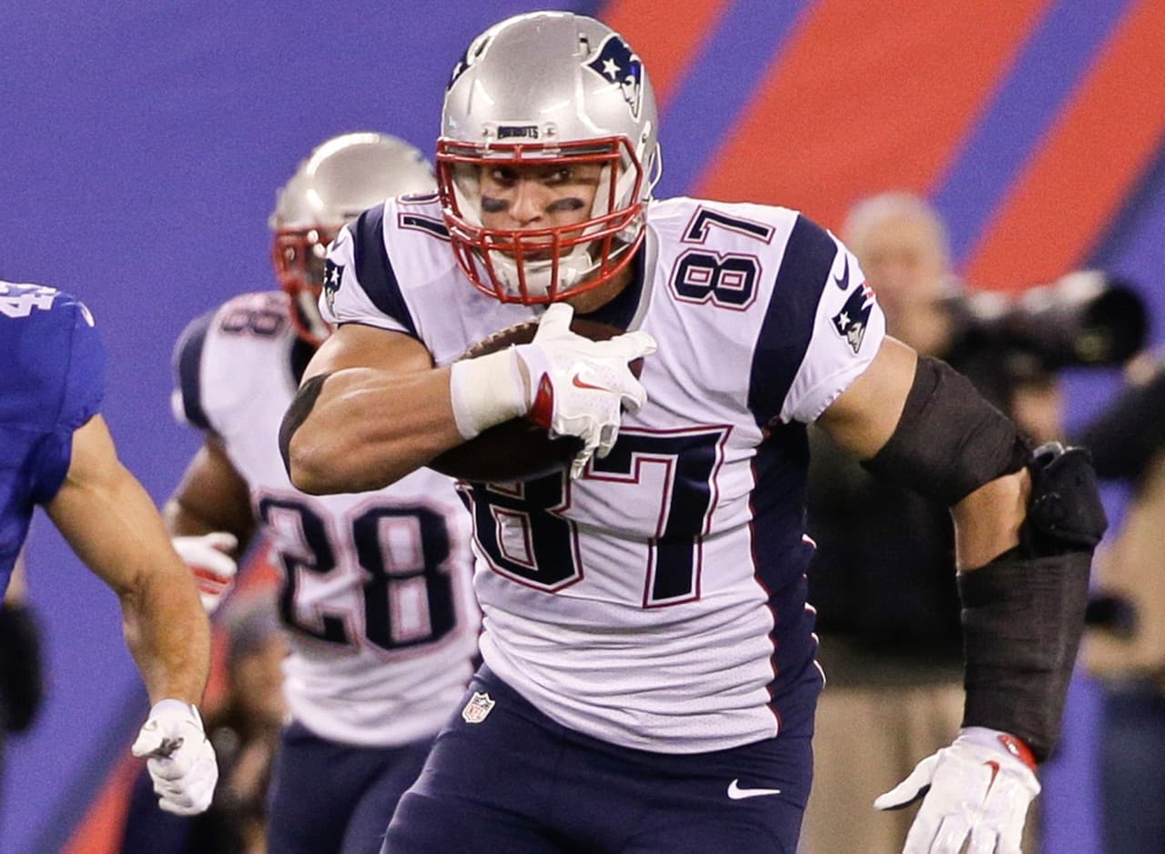 20. Rob Gronkowski, QB, New England Patriots.- 17.3 puntos.