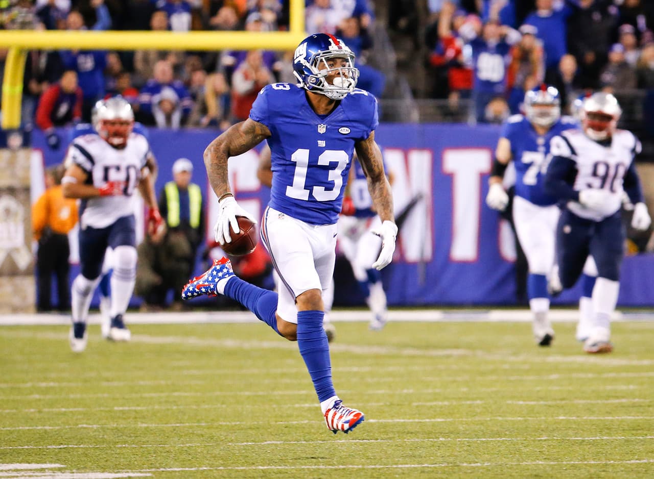 25. Odell Beckham Jr., WR, New England Patriots.- 16.4 puntos.