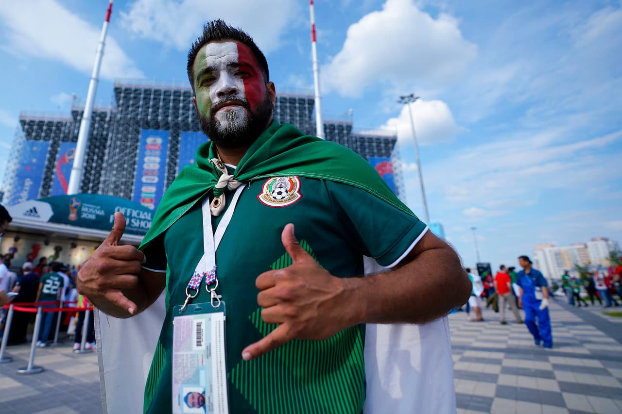 El colorido y la alegría se convirtieron en la representación de los fanáticos para el partido entre México y Suecia por el grupo F del Mundial de Rusia 2018.