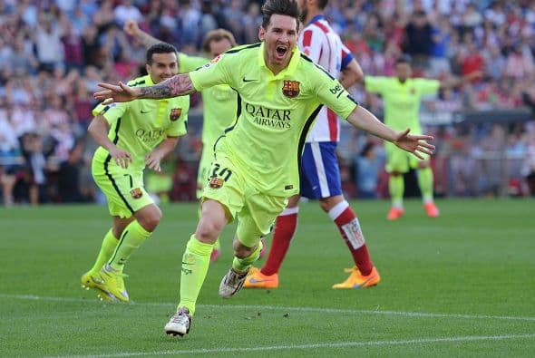 Lionel Messi volvió a convertirse en la figura del Barcelona al definir un juego cerrado ante el Atlético de Madrid.