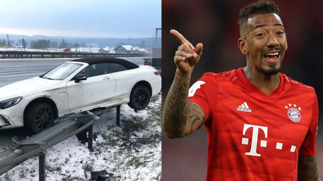 Jerome Boateng sufre aparatoso accidente automovilístico