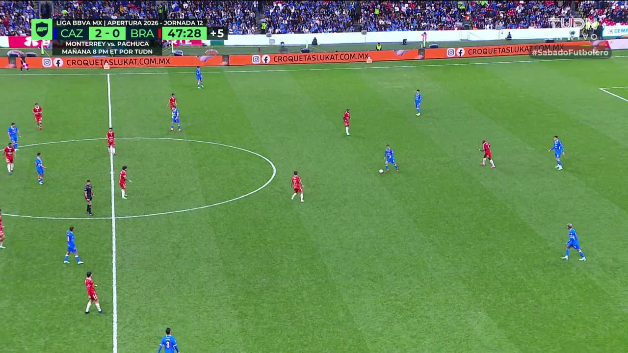 ¡GOL!  anota para Cruz Azul. Omar Campos