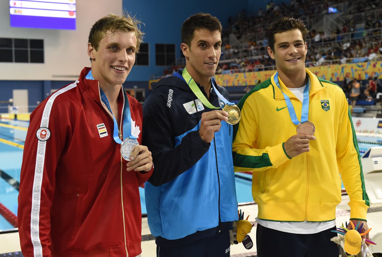 El nadador argentino Federico Grabich se apuntó el mayor éxito deportivo en su vida, al conquistar el martes el oro en los 100 metros libres en los Juegos Panamericanos.