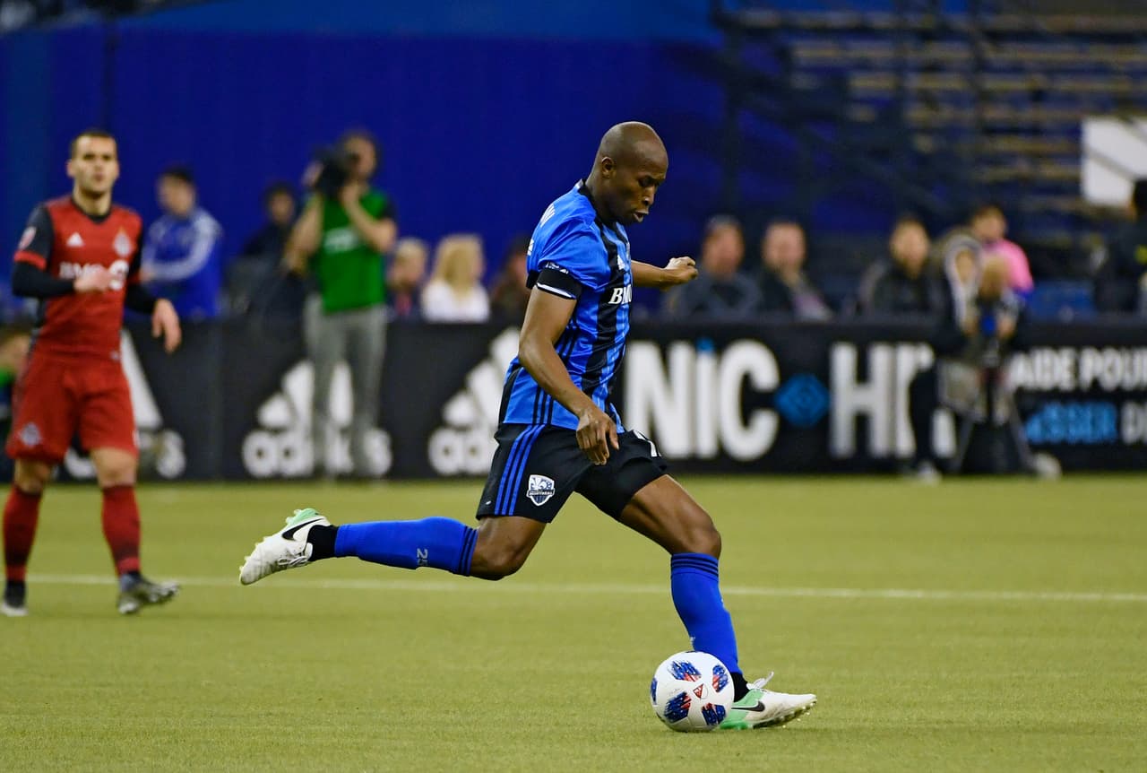Rod Fanni demostró su superioridad en el juego defensivo en la apreciada victoria de Montréal Impact ante Toronto FC. (USA Today Images)