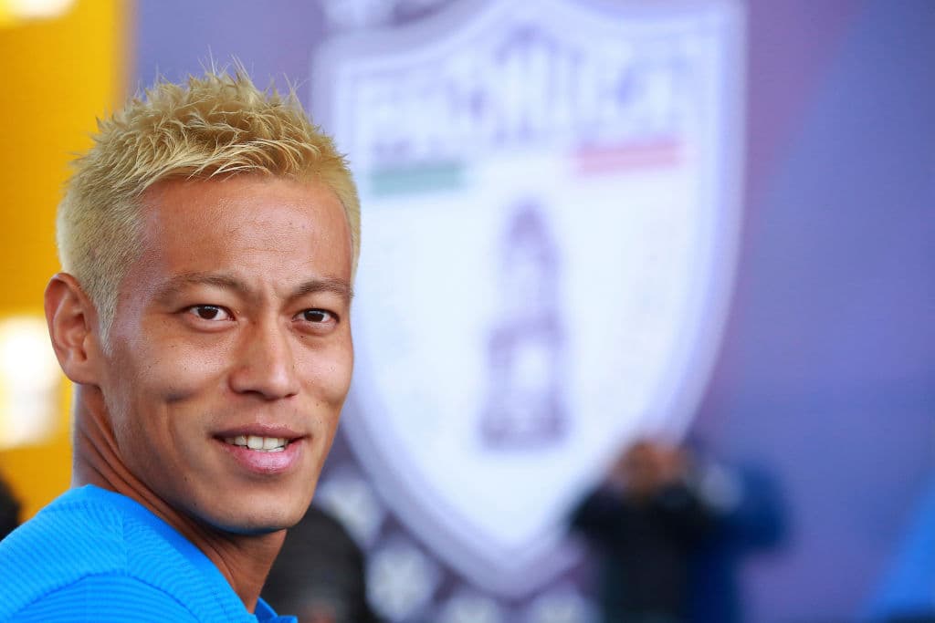 Honda jugó en el Pachuca de México en los torneos Apertura 2017 y Clausura 2018. Su presentación oficial fue el 18 de julio de 2017.