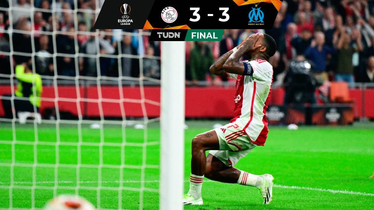 Resumen | ¡Partidazo! Marseille arrebata espectacular empate al Ajax