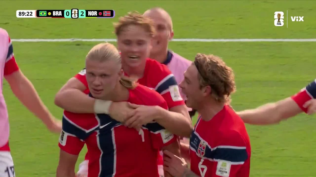 ¡Haaland brilla con un doblete y acerca a Noruega a la clasificación!