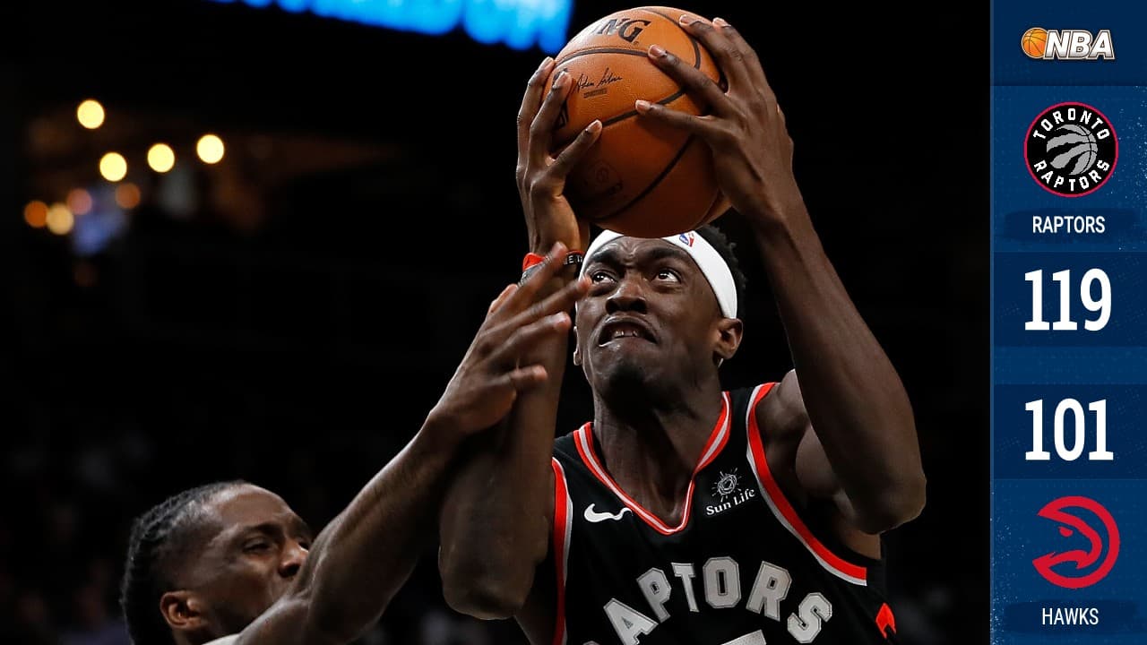 Raptors ponen presión en la cima del Este al vencer a Hawks