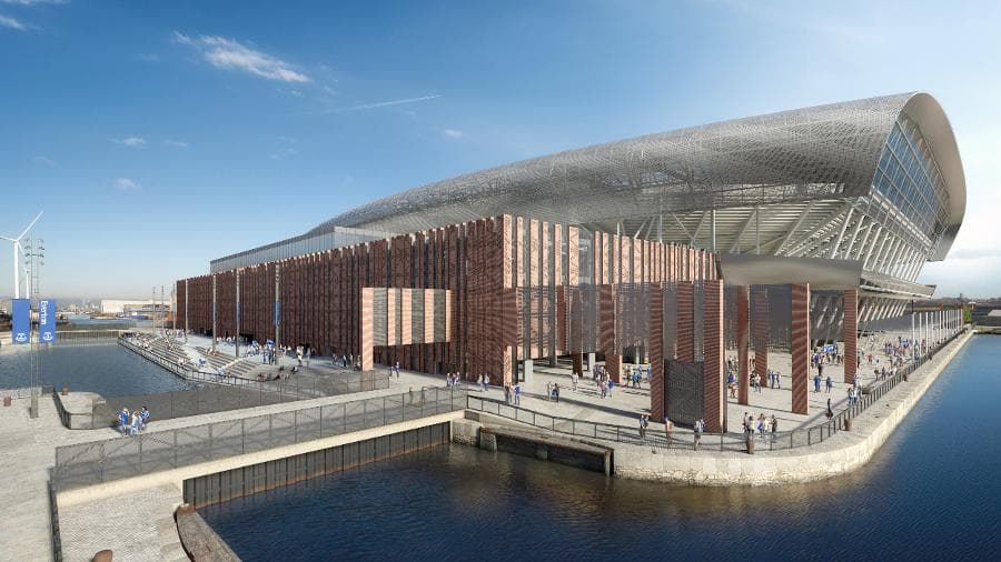 <b>Estadio Bramley-Moore Dock</b>
<br>Este estadio está siendo construido y su plan es que esté listo para el 2023 ó 2024. El Everton espera que con este proyecto de 800 millones de libras, ayude al equipo a ser el número uno de Inglaterra. La capacidad de este estadio será de 13,000 personas.
