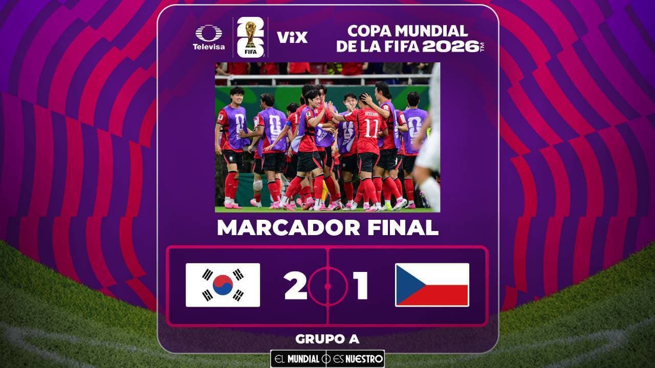 Resumen | Corea del Sur gana 2-1 a Chequia en su debut del Mundial 2026