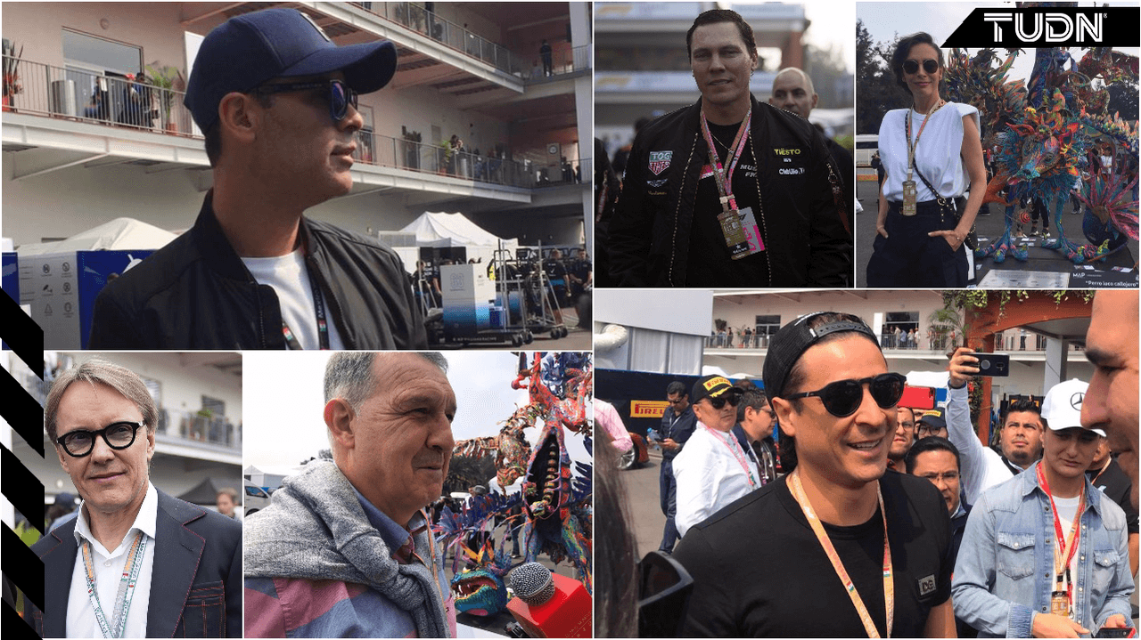 Las celebridades se dieron cita para ser testigos del Gran Premio de México.