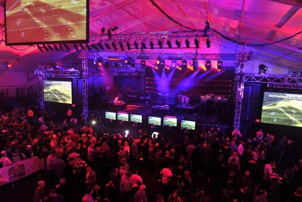 Los escenarios para el espectáculo fueron magníficos.