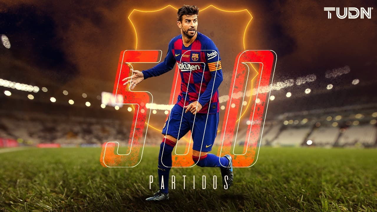 Piqué entra al selecto grupo de los 500 partidos