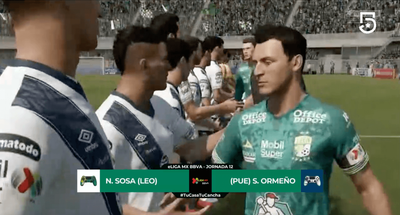 León venció a Puebla en el arranque de la Fecha 12 en la eLiga MX con actuación efectiva de Nicolás Sosa, quien marcó un solitario gol con Ángel Mena y fue suficiente para vencer a la Franja de Santiago Ormeño.