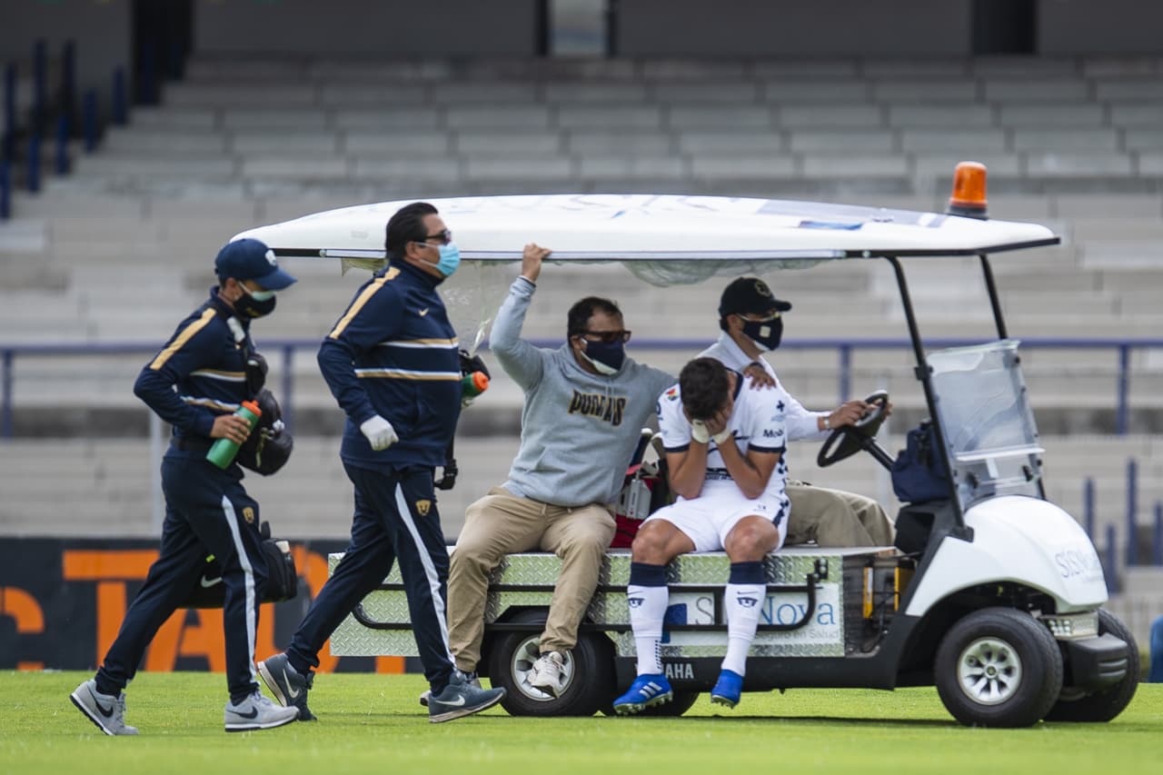 ¡Malas noticias! Pumas anuncia el tiempo de baja de Dinenno