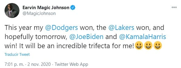 Así reaccionó el deporte a la victoria virtual de Biden | Donald Trump dejaría de ser presidente de los Estados Unidos y los atletas expresaron su sentir en redes sociales.