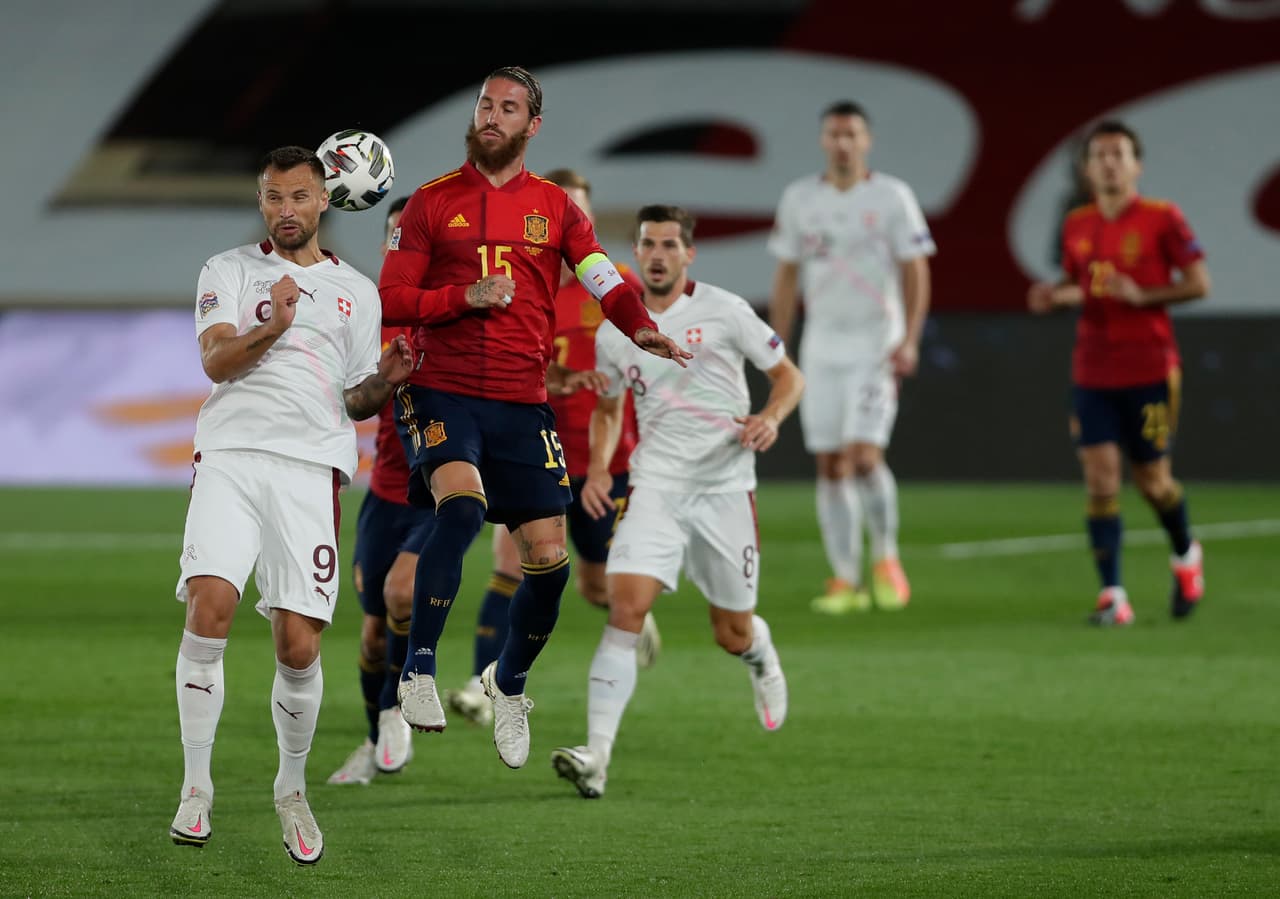 España era ligeramente mejor que Suiza en los primeros minutos del partido.