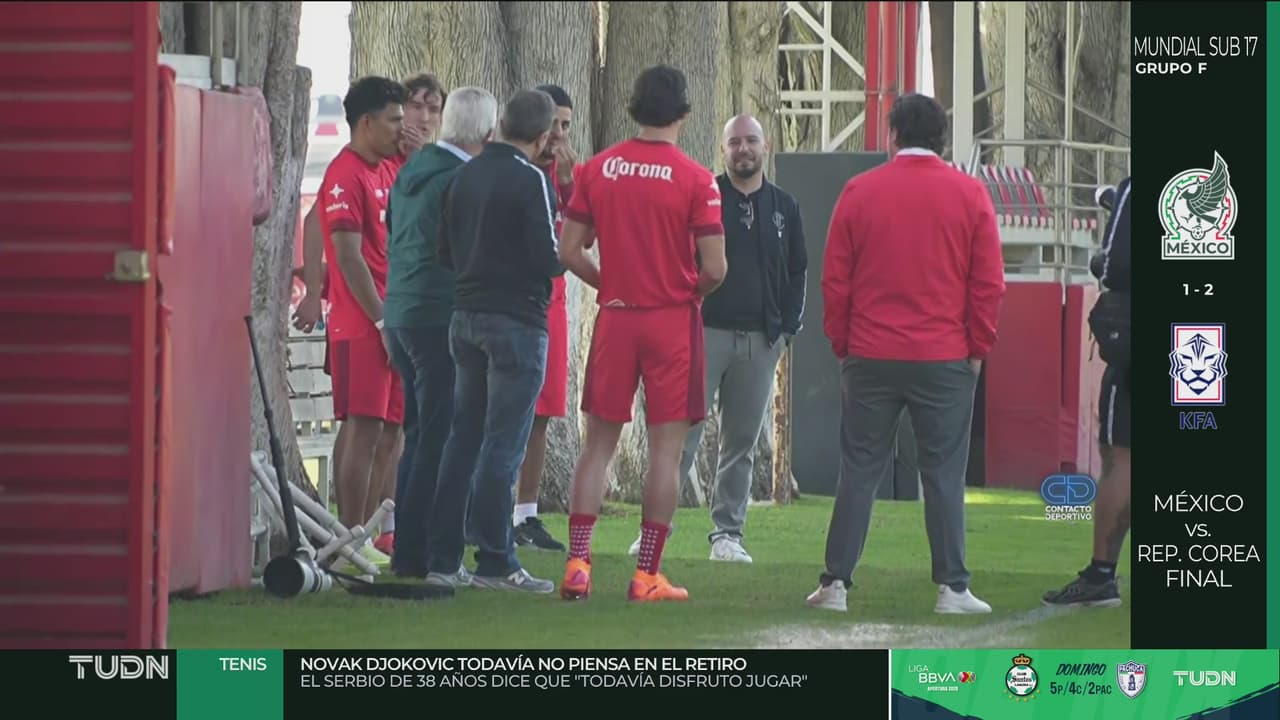 Visita sorpresa de Javier Aguirre al Toluca previo al juego vs. América