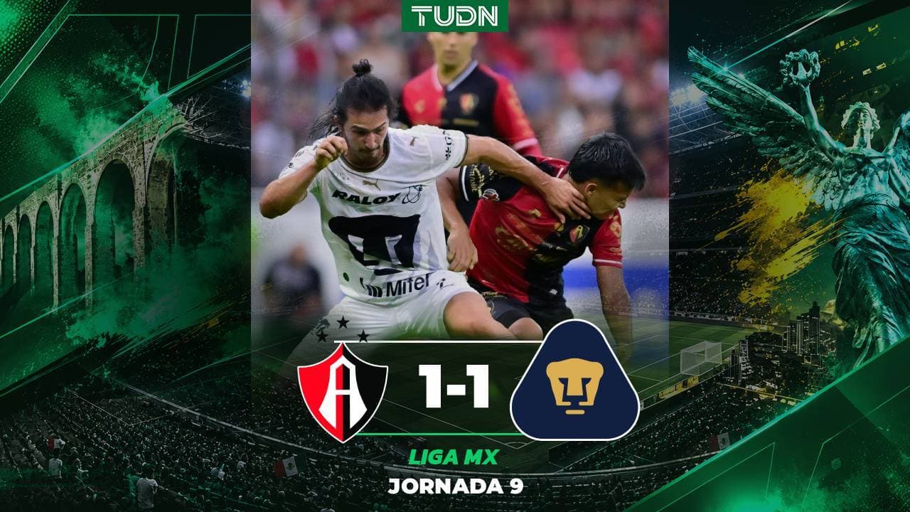 Resumen | Intenso empate entre Atlas y Pumas en el Apertura 2026