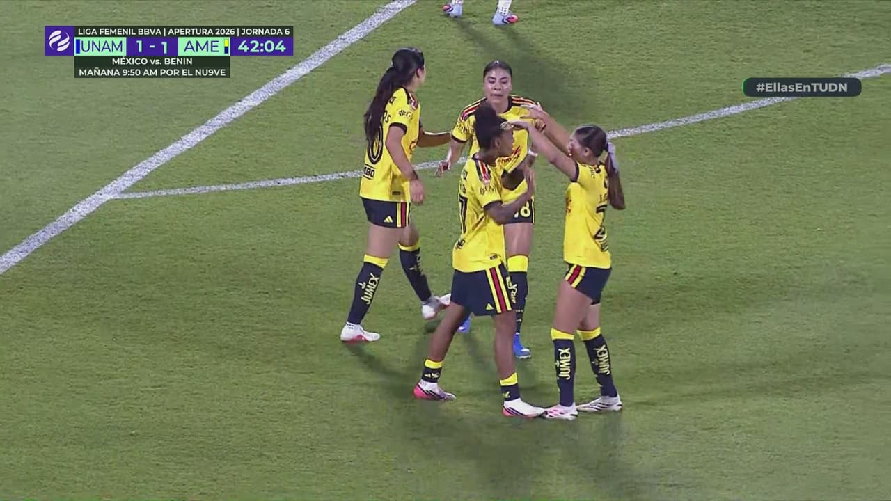 ¡Geyse Da Silva lo empata! América se hace presente en CU