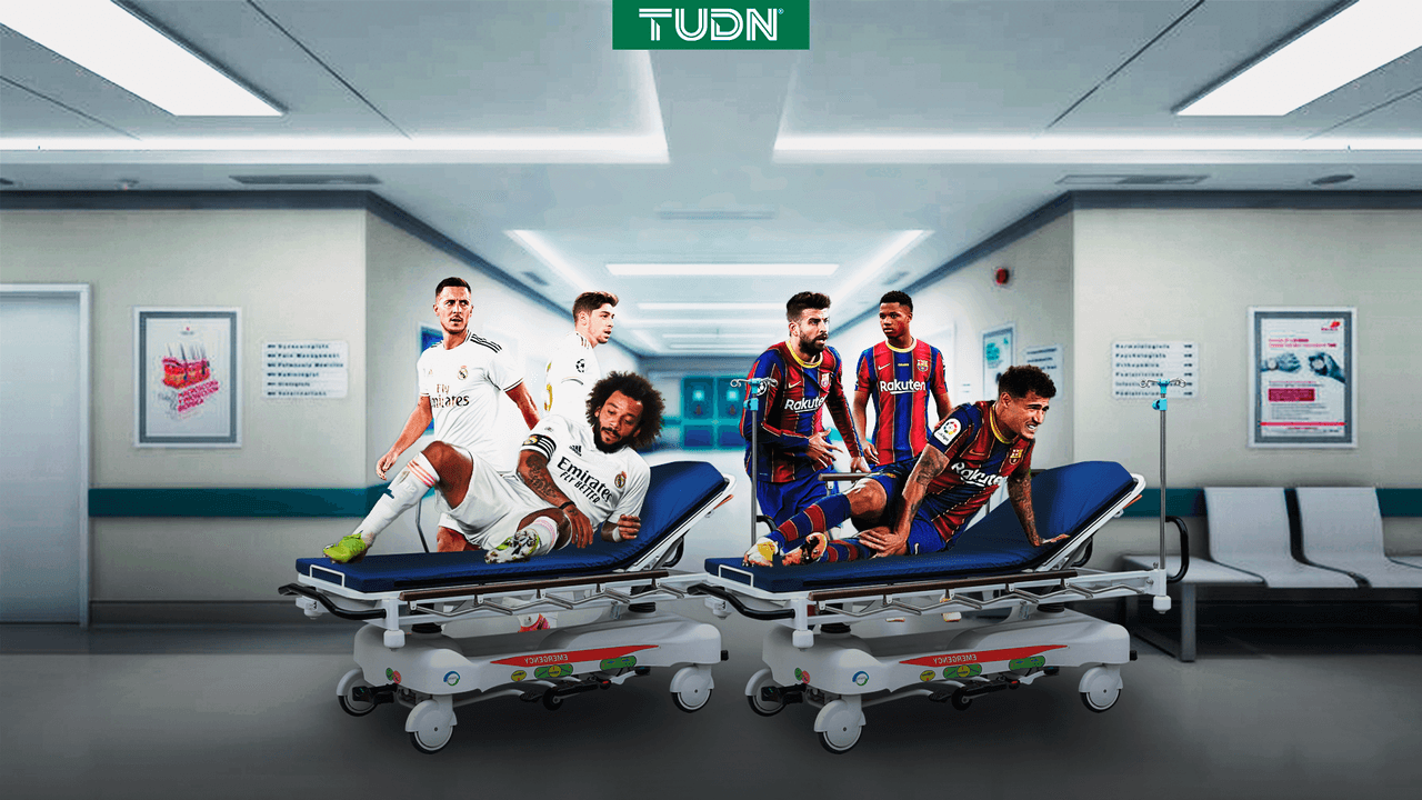 Barcelona y Real Madrid forman un 11 de lujo con lesionados