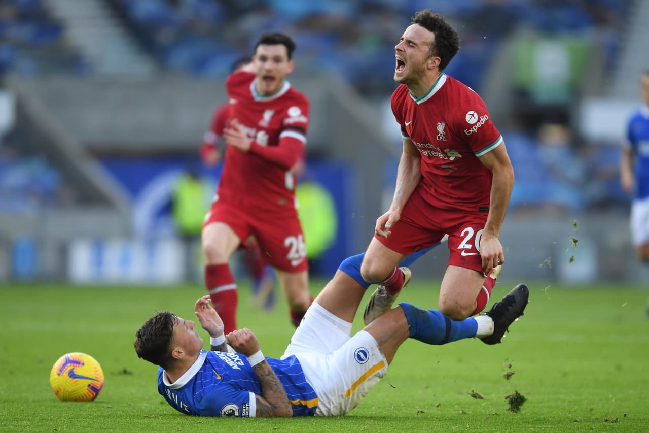 Diogo Jota (60’) abrió el marcador. En tiempo complementario, Pascal (90+3’) le robó el triunfo a los de Klopp.