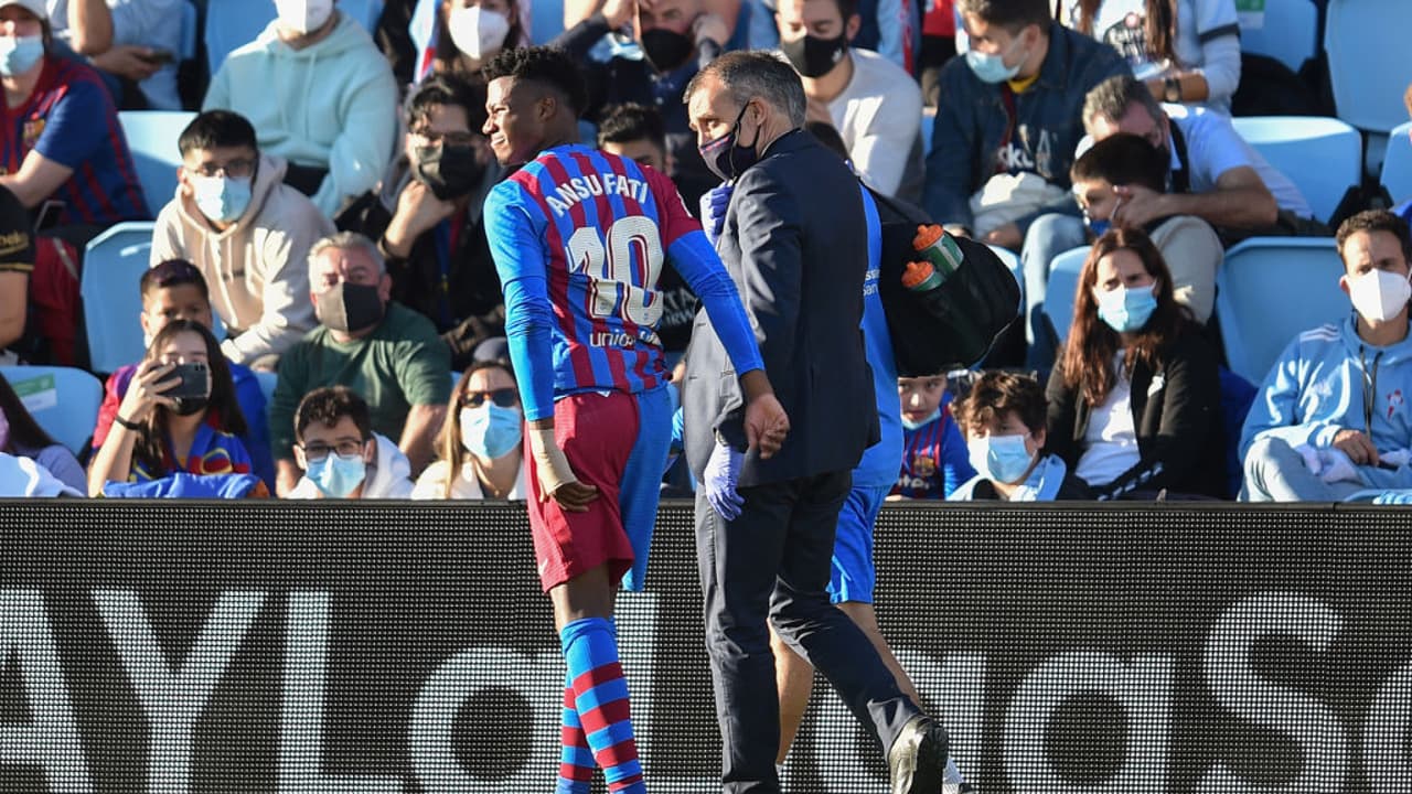 Barcelona es un hospital, Ansu Fati se fue lesionado