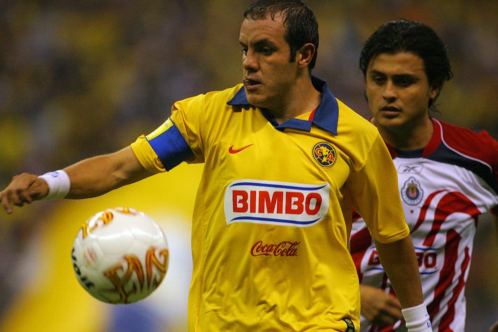 Cuauhtémoc Blanco (Foto) hace parte de las leyendas de Las Águilas, al igual que otros como Cristóbal Ortega, Alfredo Tena, Luis Roberto Alves “Zague” y Enrique Borja, pues logrraon títulos, récords, récords y momentos que quedaron en la historia.