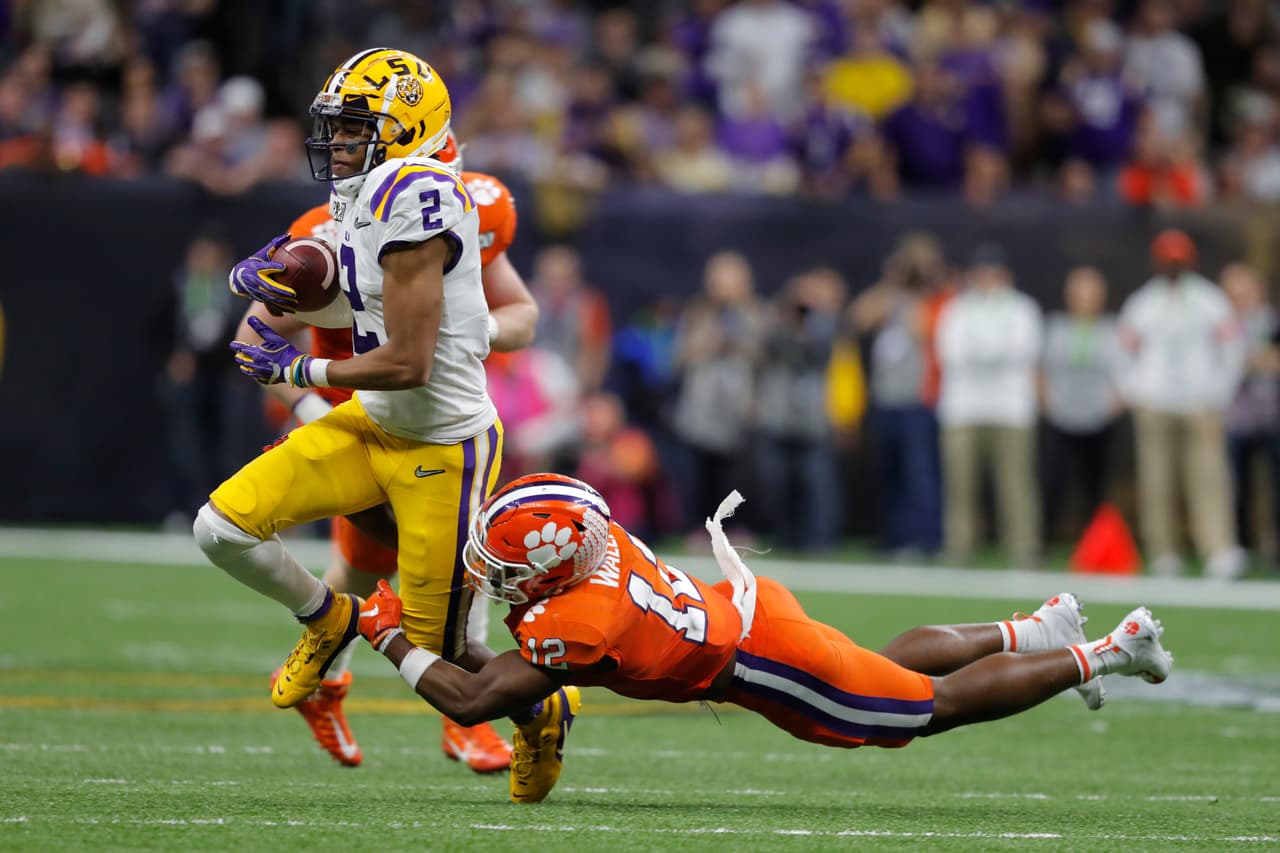 <b>Justin Jefferson</b> (WR) | Pick 22
<br>Equipo: 
<b>Minnesota Vikings</b>
<br>College: LSU