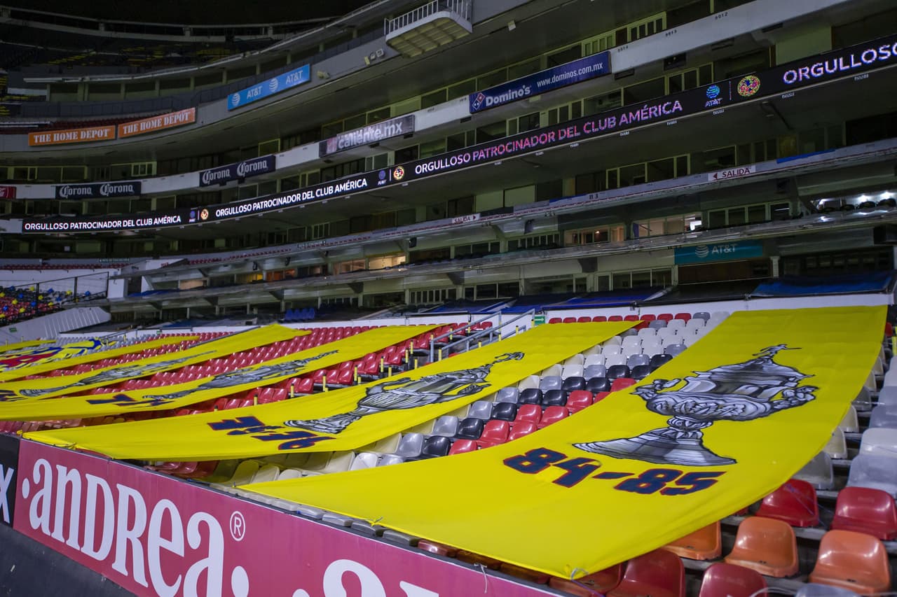Así luce el Azteca para el duelo entre Águilas y Chivas.