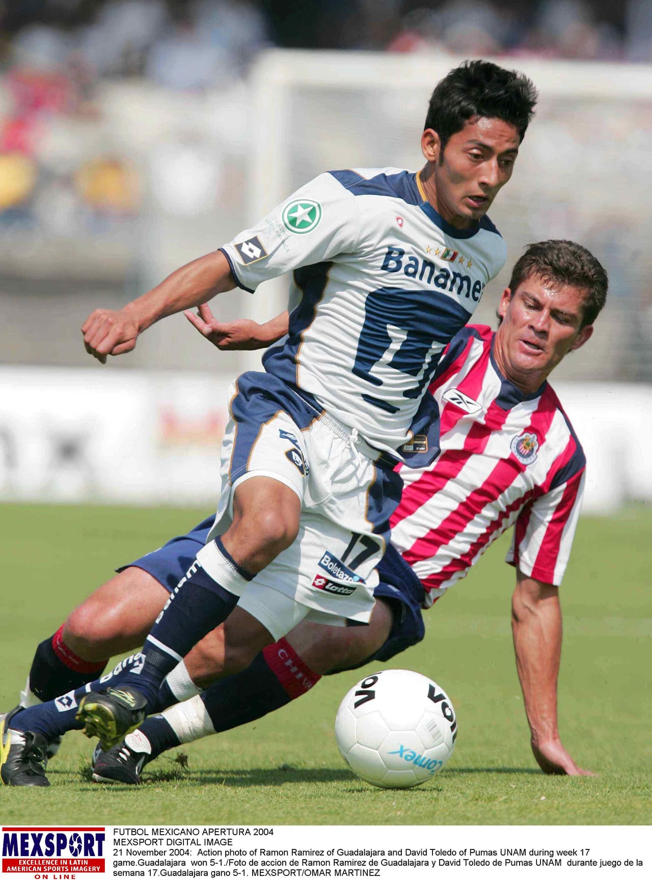 Pumas 1-5 Chivas. Torneo Apertura 2004, Liga MX